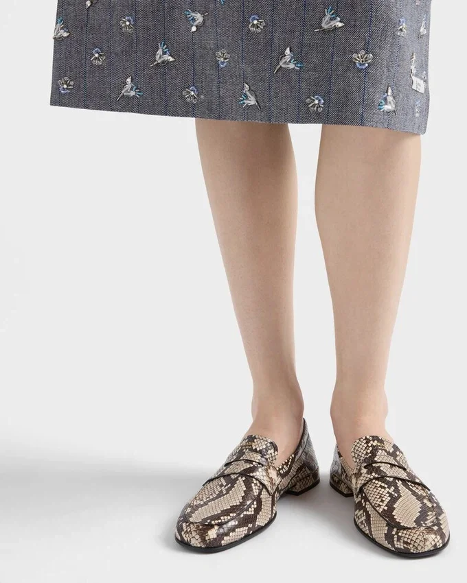 Mocasines de piel Ayers con estampado Shuffle Mocasines de piel Ayers con estampado Shuffle