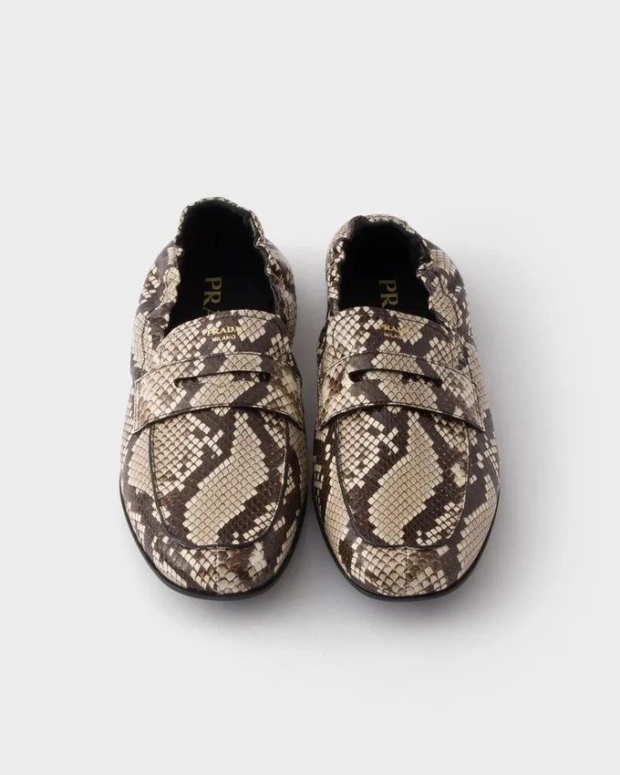 Mocasines de piel Ayers con estampado Shuffle Mocasines de piel Ayers con estampado Shuffle