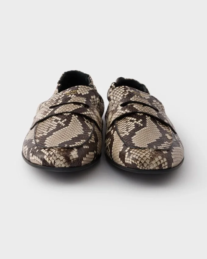 Mocasines de piel Ayers con estampado Shuffle Mocasines de piel Ayers con estampado Shuffle