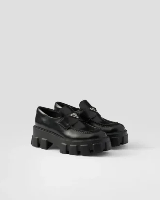 Mocasines Monolith de piel cepillada