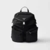 Mochila de Re-Nylon y cuero Mochila de Re-Nylon y cuero