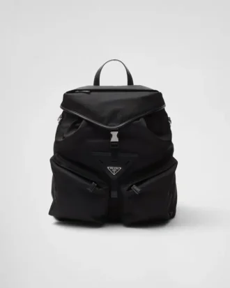 Mochila de Re-Nylon y cuero