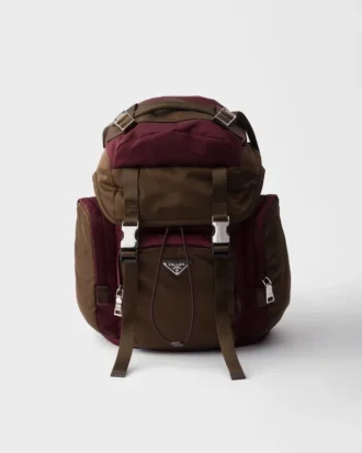 Mochila de Re-Nylon y cuero