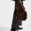 Mochila de Re-Nylon y cuero Mochila de Re-Nylon y cuero