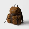 Mochila de Re-Nylon y cuero Mochila de Re-Nylon y cuero