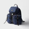 Mochila de Re-Nylon y cuero Mochila de Re-Nylon y cuero
