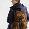 Mochila de Re-Nylon y cuero Mochila de Re-Nylon y cuero