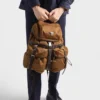 Mochila de Re-Nylon y cuero Mochila de Re-Nylon y cuero