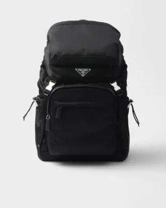 Mochila de Re-Nylon y piel Saffiano