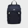 Mochila de Re-Nylon y piel Saffiano Mochila de Re-Nylon y piel Saffiano