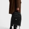 Mochila de Re-Nylon y piel Saffiano Mochila de Re-Nylon y piel Saffiano