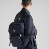 Mochila de Re-Nylon y piel Saffiano Mochila de Re-Nylon y piel Saffiano
