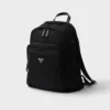 Mochila de Re-Nylon y piel Saffiano Mochila de Re-Nylon y piel Saffiano