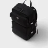 Mochila de Re-Nylon y piel Saffiano Mochila de Re-Nylon y piel Saffiano