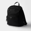 Mochila de Re-Nylon y piel Saffiano Mochila de Re-Nylon y piel Saffiano