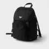 Mochila de Re-Nylon y piel Saffiano Mochila de Re-Nylon y piel Saffiano