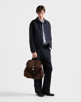 Mochila Prada Explore de Re-Nylon y piel
