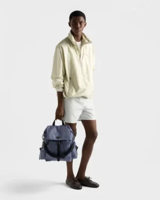 Mochila Prada Explore de Re-Nylon y piel