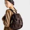 Mochila Prada Explore mediana de piel napa