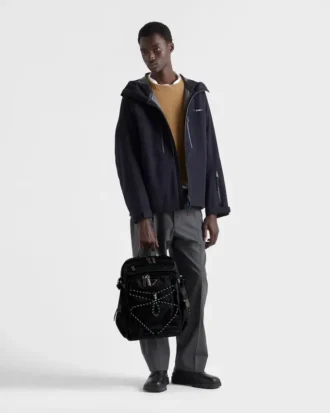 Mochila Prada Speedrock de Re-Nylon y cuero