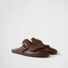 Mules de cuero con flecos Shuffle Mules de cuero con flecos Shuffle