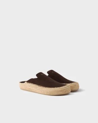 Mules de gamuza