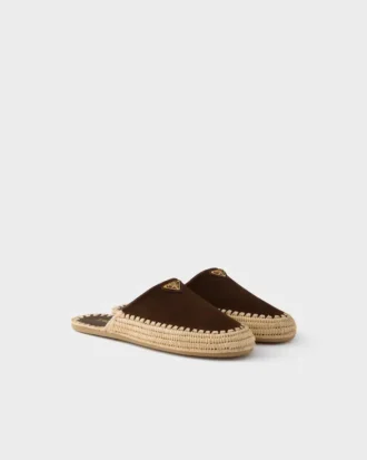 Mules de gamuza