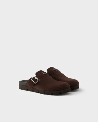 Mules de gamuza