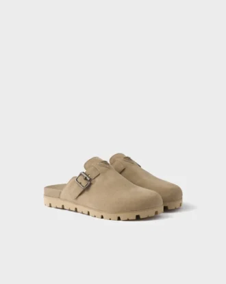 Mules de gamuza