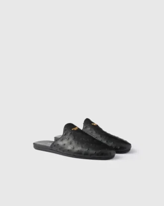 Mules de piel de avestruz