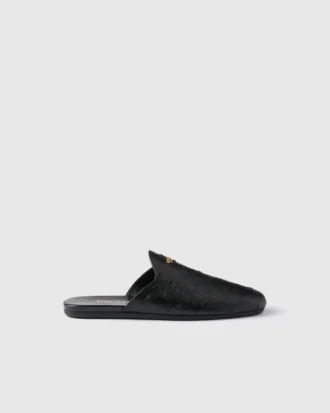 Mules de piel de avestruz