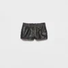 Pantalones cortos de cuero