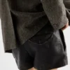 Pantalones cortos de cuero