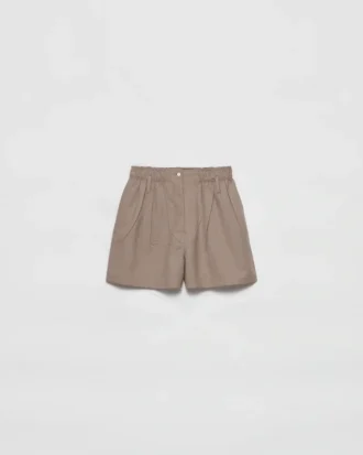 Pantalones cortos de lana Mouliné