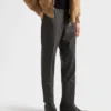 Pantalones de cachemira elástica Pantalones de cachemira elástica