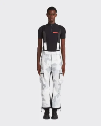 Pantalones de esquí de tejido técnico estampado Pantalones de esquí de tejido técnico estampado
