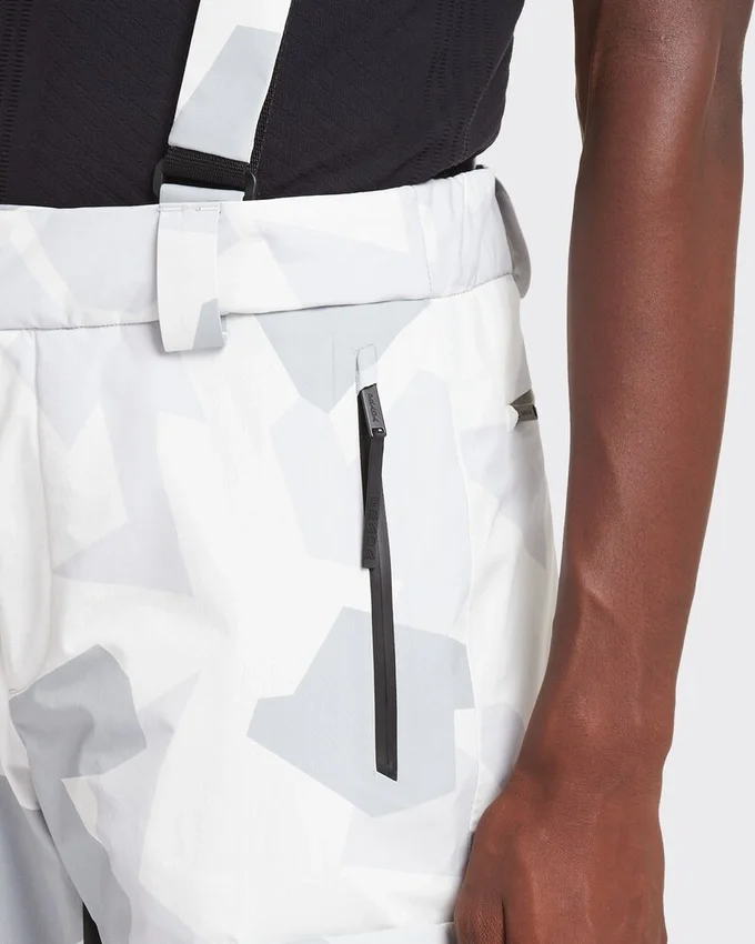 Pantalones de esquí de tejido técnico estampado Pantalones de esquí de tejido técnico estampado