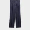 Pantalones de lana a rayas