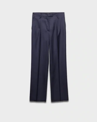 Pantalones de lana a rayas Pantalones de lana a rayas