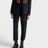 Pantalones de lana con costura rush Pantalones de lana con costura rush