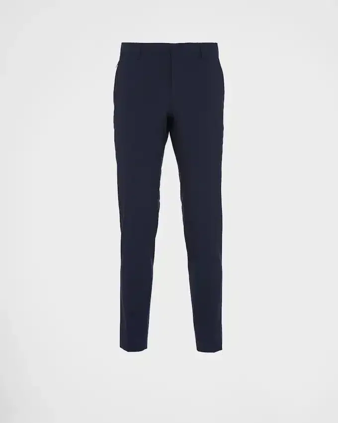 Pantalones de lana elástica ligera Pantalones de lana elástica ligera