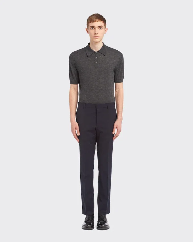 Pantalones de lana elástica ligera Pantalones de lana elástica ligera