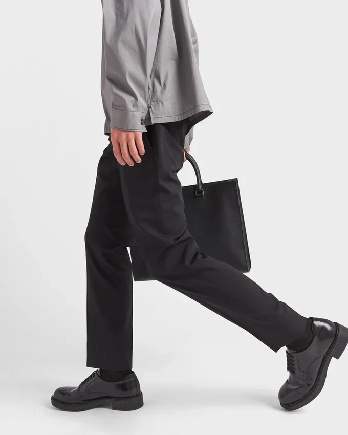 Pantalones de lana elástica ligera Pantalones de lana elástica ligera