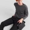 Pantalones de lana elástica ligera Pantalones de lana elástica ligera