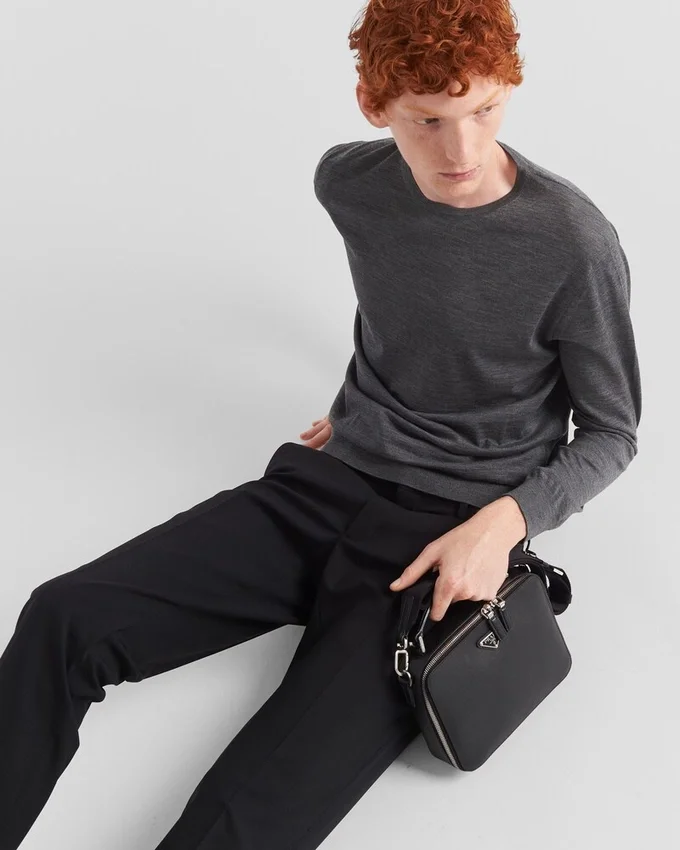 Pantalones de lana elástica ligera Pantalones de lana elástica ligera