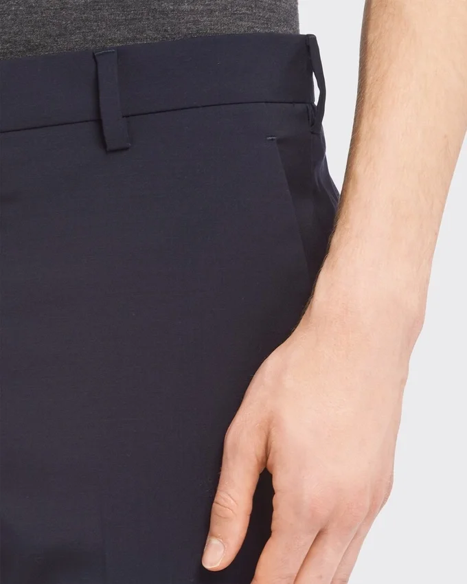 Pantalones de lana elástica ligera Pantalones de lana elástica ligera