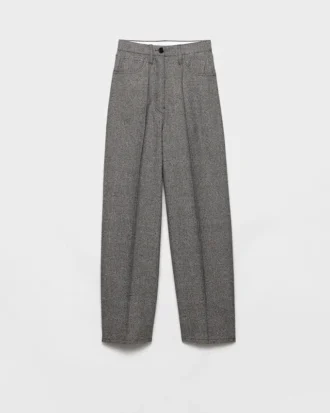 Pantalones de lana Moulina con estampado Príncipe de Gales Pantalones de lana Moulina con estampado Príncipe de Gales
