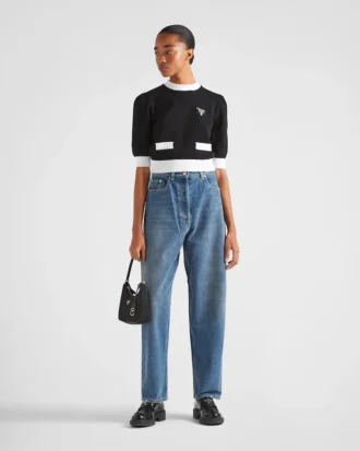 Pantalones de mezclilla de cintura alta