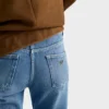 Pantalones de mezclilla de pierna recta