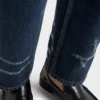 Pantalones de mezclilla lavada de cinco bolsillos Pantalones de mezclilla lavada de cinco bolsillos